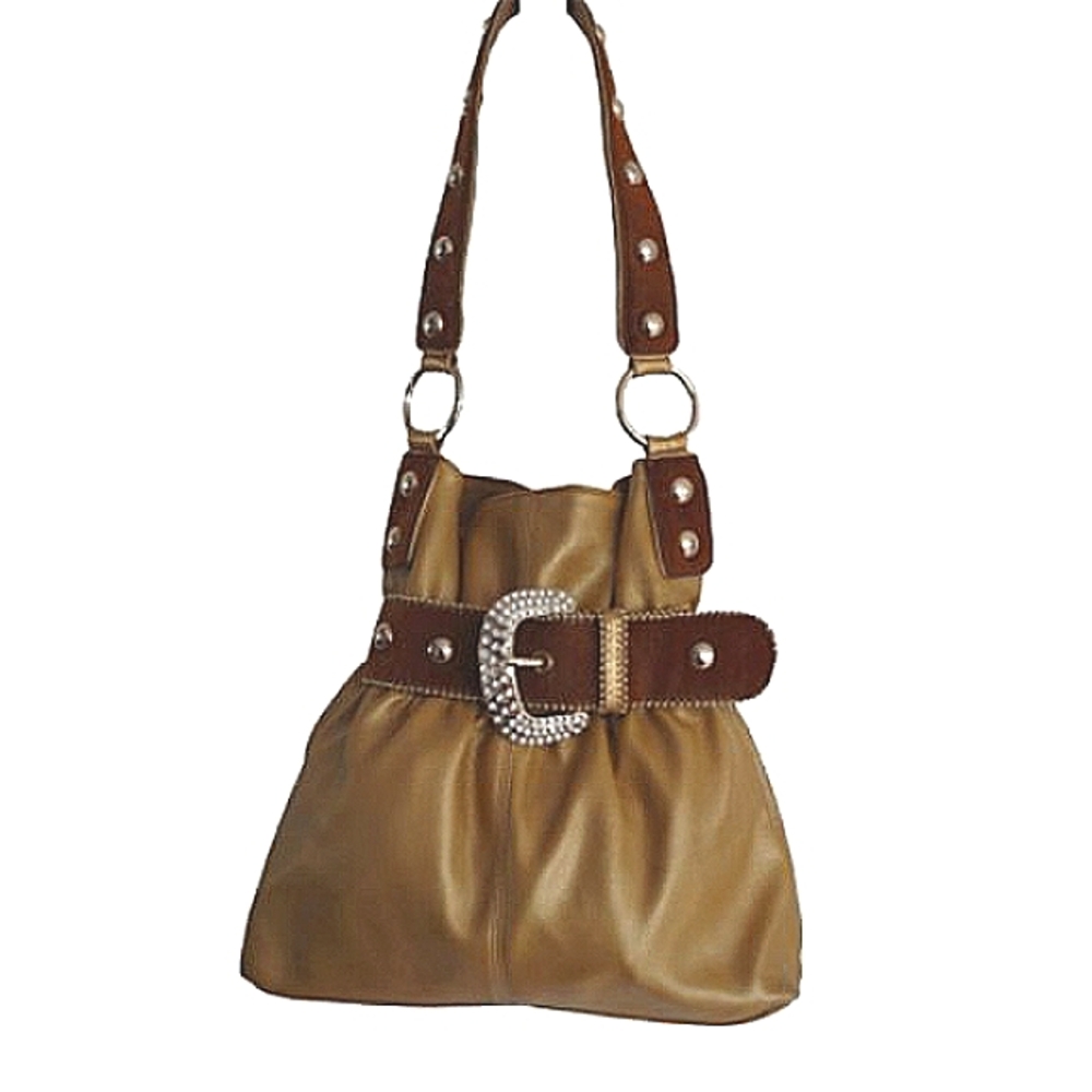 Kathy Van Zeeland Coastal Cowgirl Rhinestone Buckle Shoulder Bag